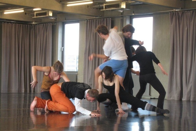 Bronnbacher Stipendiaten im Tanzworkshop bei Sasha Waltz, 2009 